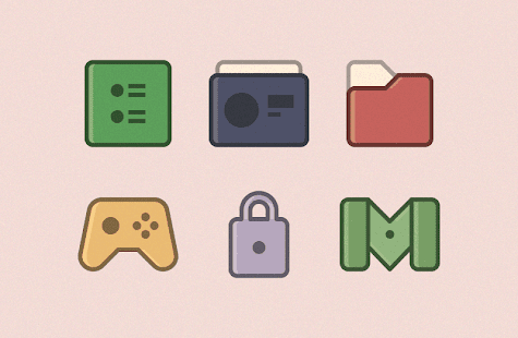 ANDROMEDA VINTAGE: Icon Pack Schermata