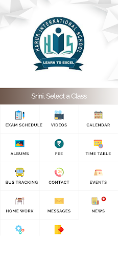 Android application Harur International School screenshort