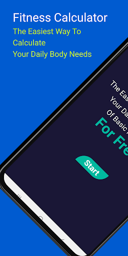 Android application Fitness Calculator screenshort
