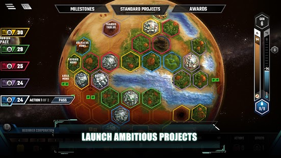 ภาพหน้าจอของ Terraforming Mars