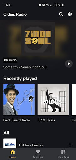 Android application Oldies Radio screenshort