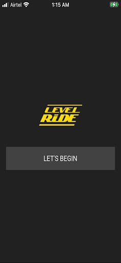 Android application Level Ride screenshort