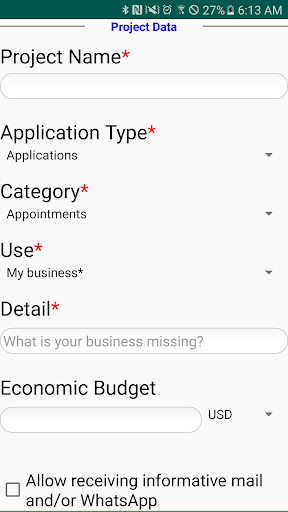 Android Freelance Project Screen 2