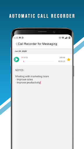 Call Recorder for messaging Screen 2