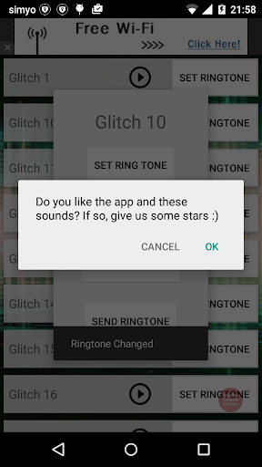 Ringtones Glitch Sounds Screen 2