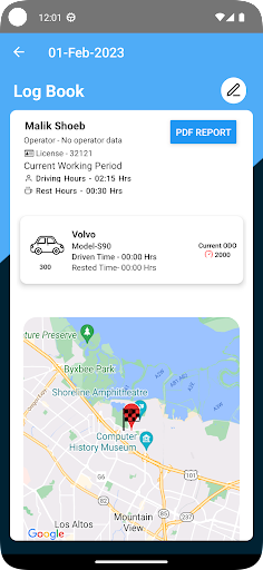 eLogbook Screen 3