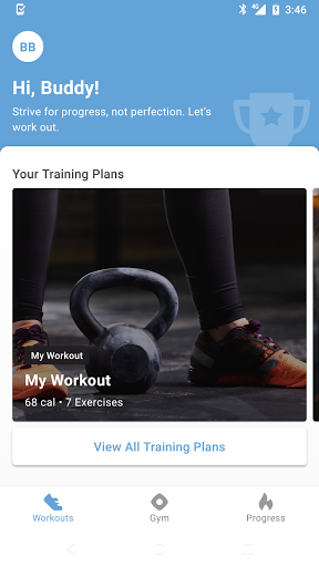 Android application In Motion Gesundheit + Fitness screenshort