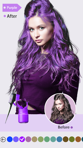 Easy Hair Color Changer 2.2.0 APK screenshots 2