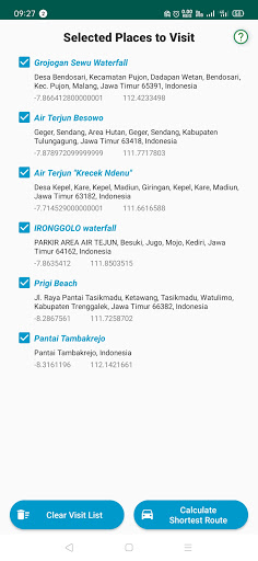 City Tour Route Finder