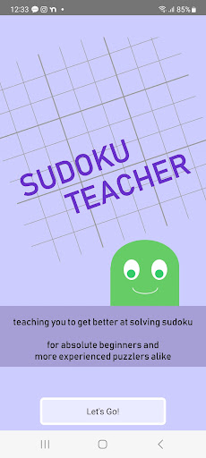 Android application Sudoku Teacher screenshort