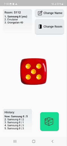 Android application Dice Online: Roll With Friends screenshort