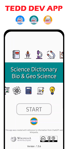 Android application Science Dictionary Bio & Geo screenshort