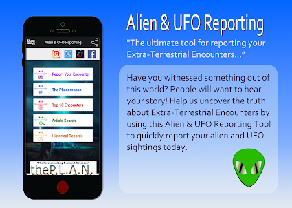 Alien and UFO Reporting Tool