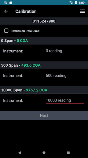 Calibration Keeper Screen 3
