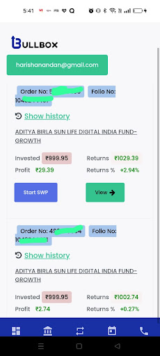 Bullbox-Mutual Funds and SIP