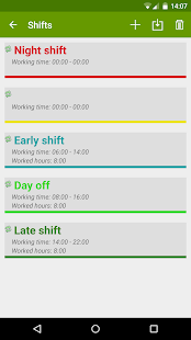 Shift Work Calendar (FlexR Pro Screenshot