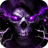 3D Flaming Skull Theme Launcher icon