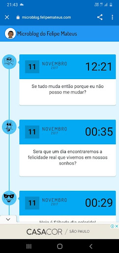 Android application @eufelipemateus screenshort