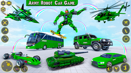 Army Bus Dragon Robot Car Game