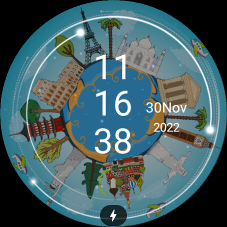 Android application Animated World monuments Watch screenshort