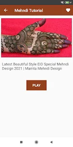 Mehndi Design Tutorial Videos
