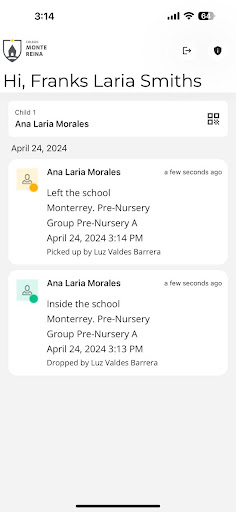 Link4Campus Parents Screen 2