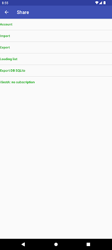 Android application iGestA screenshort