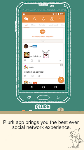 Android application Plurk screenshort