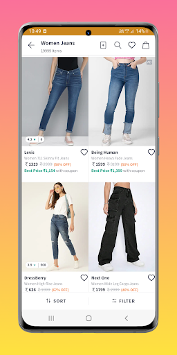 Women Jeans Shopping App Screen 3