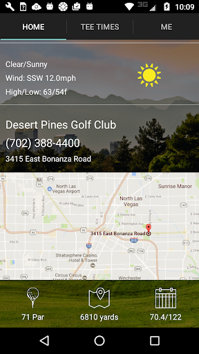 Desert Pines Golf Tee Times Screen 2