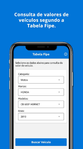 Android application Tabela Fipe Fácil - Veículos screenshort