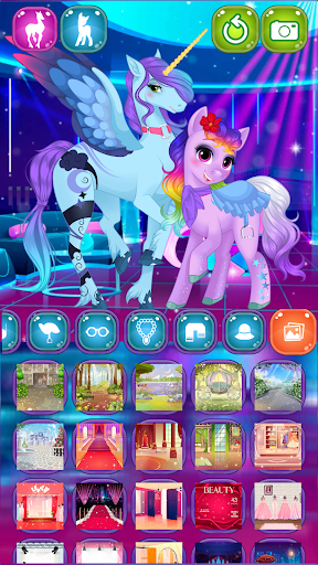 Android application Unicorn pony dress up screenshort