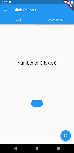 Android application Game of clicks(Click Counter) screenshort