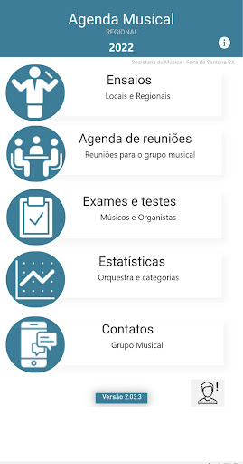 Android application Agenda Musical CCB screenshort
