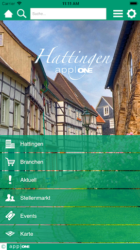 Android application Hattingen app|ONE screenshort