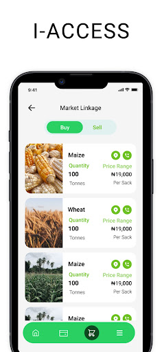 Android application i-access screenshort