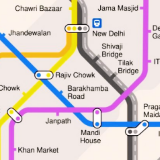Delhi Metro Map (dmrc) 2023