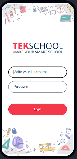 Android application Tek Tracking screenshort