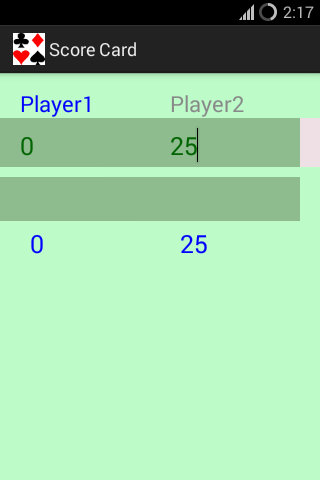 Rummy Score Card Screenshot 1 - AppWisp.com