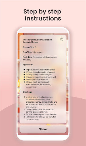 Screenshot of AI Recipe: Recipes Generator
