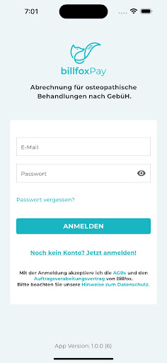 Billfox Pay Screen 2