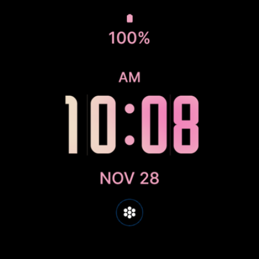 Blush Pink Modern Watch Face Download on Windows