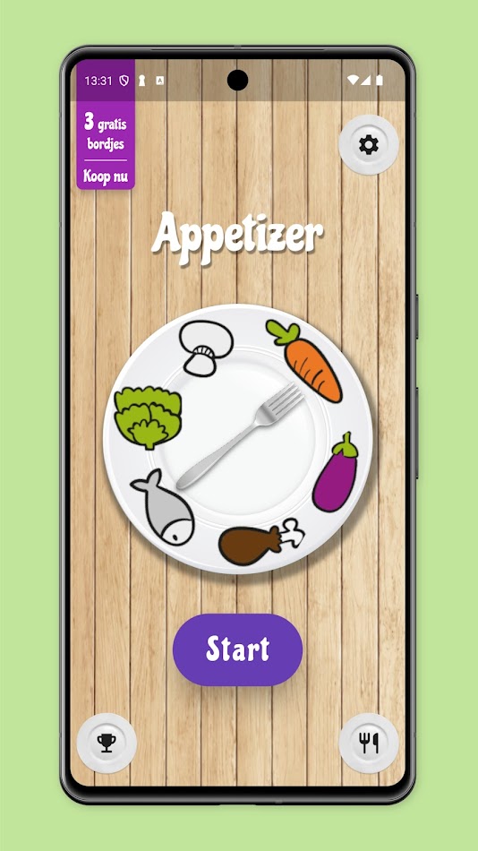 #1. Appetizer (Android) Av: Appsperience