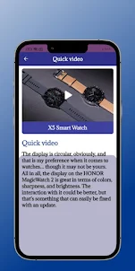 X5 smart watch Guide