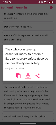 Benjamin Franklin Quotes Screenshot 4 - AppWisp.com
