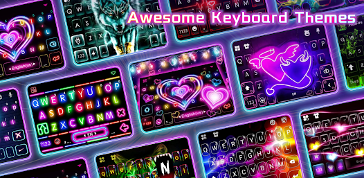 Neon Cool Keyboard&Themes  screenshots 1
