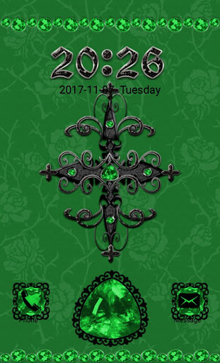 Android application Green Gothic Cross Go Locker t screenshort
