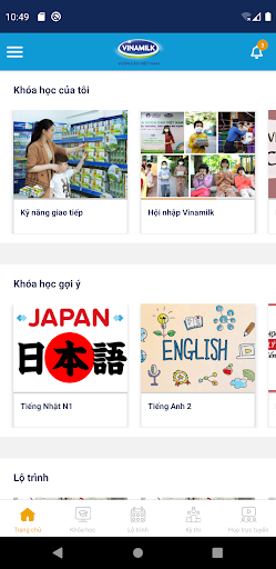 Vinamilk Elearning Screen 2