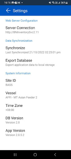 Android application BASSnet Inventory App 2.11 screenshort