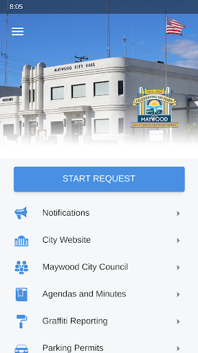 Android application ConnectMaywood screenshort